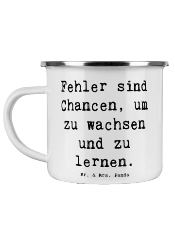 Mr. & Mrs. Panda Becher Spruch Fehler lernen wachsen mit Spruch in Weiß