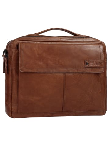 SPIKES & SPARROW Notebooktasche echt Leder in cognac