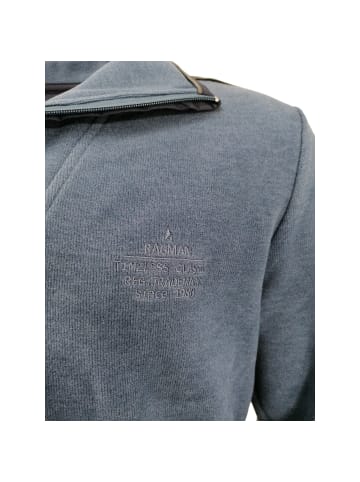 Ragman Sweatshirt Troyer-Kragen in Nachtblau