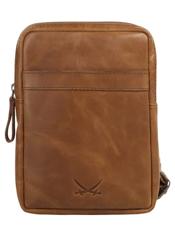 Sansibar Crossover Bag SANSIBAR SYLT echt Leder in cognac