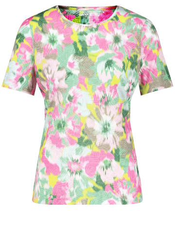 Gerry Weber T-Shirt 1/2 Arm in Grün/Lila/Pink Druck