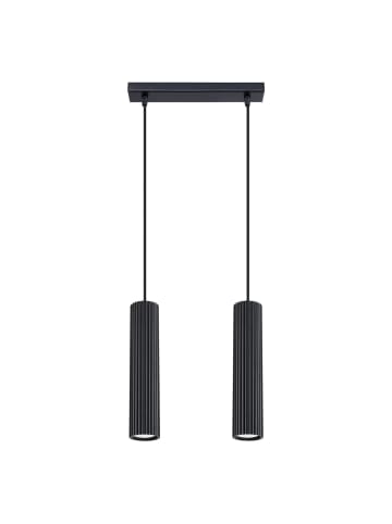 Licht-Erlebnisse Pendelleuchte (B)6.5 x (L)30 x (T)90 cm in Schwarz