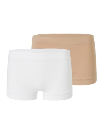 Schiesser Shorts Unique Micro in weiss-maple