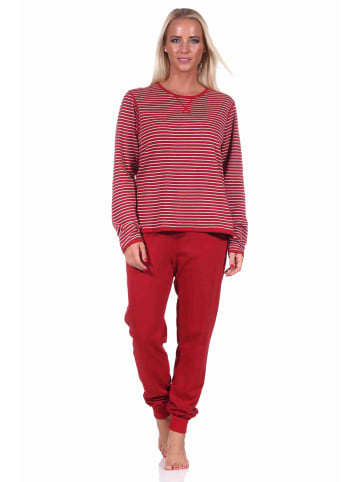 NORMANN Wende Pyjama langarm Schlafanzug - 70861 in rot