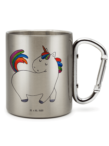 Mr. & Mrs. Panda Pott Einhorn Stolzieren ohne Spruch in Silber