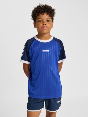 Hummel T-Shirt Hmljr Stripe in SURF THE WEB