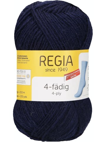 Regia Handstrickgarne 4-fädig Uni, 50g in Marine