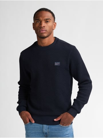 Petrol Industries Gerippte Sweater Gunnison in Blau