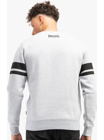 Lonsdale T-Shirt "Glespin Herren Rundhals Sweatshirt normale Passform" in Grau