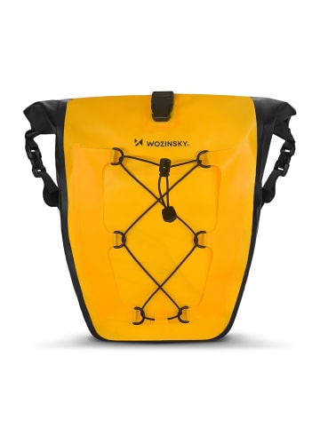 Wozinsky Fahrradtasche Kofferraumtasche Gepäcktasche 25l Gelb in Gelb