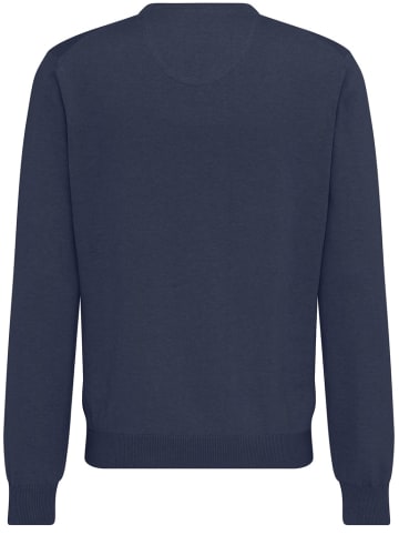 FYNCH-HATTON Pullover V-Neck in Blau