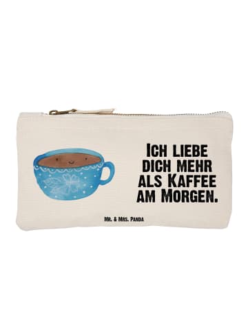 Mr. & Mrs. Panda Schminktasche Kaffee Tasse mit Spruch in Weiß