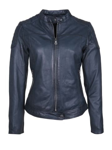 7eleven Lederjacke TALLY in blue