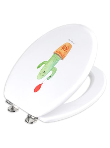 Mr. & Mrs. Panda Toilettendeckel Kaktus Luftballon ohne Spruch in Weiß