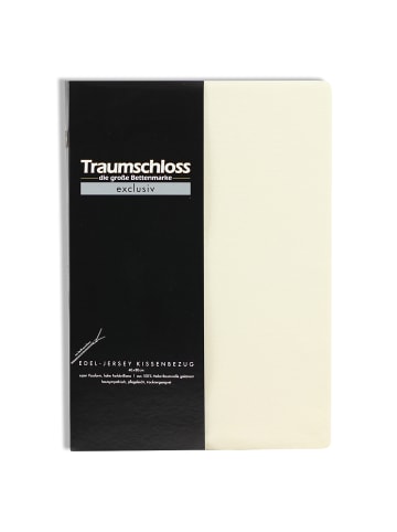 Traumschloss Exclusiv Edel-Jersey Kissenbezug in creme