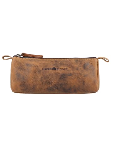 Greenburry Vintage Stifteetui Leder 19 cm braun