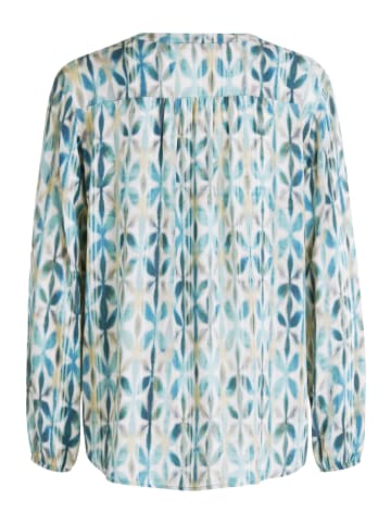 CARTOON Casual-Bluse mit Knöpfen in Blau/Beige