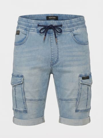 KOROSHI Kurze jogger-jeans-strick-cargo-regular in blau