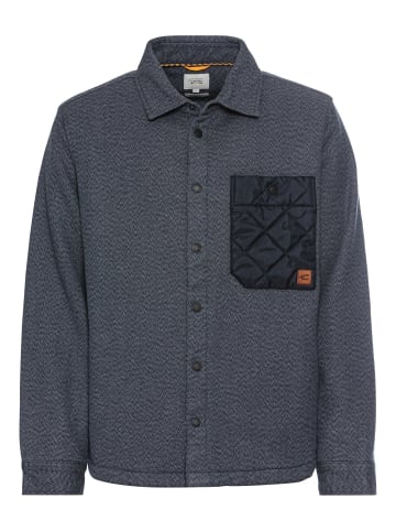 Camel Active Overshirt aus reiner Baumwolle in Nachtblau