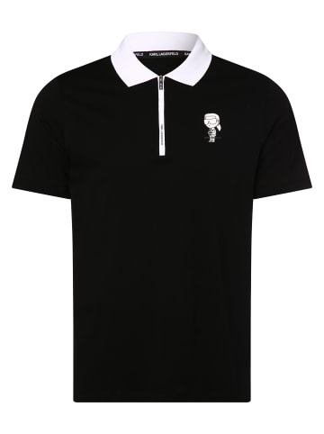 Karl Lagerfeld Poloshirt in schwarz weiß