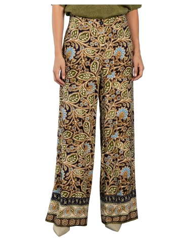 More & More Palazzohose in ornamental flower print with bordure