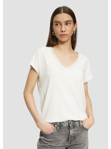 QS T-Shirt in 0200_ecru