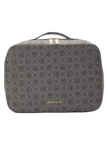 Carlo Colucci Kosmetiktasche Cramarossa in Grau