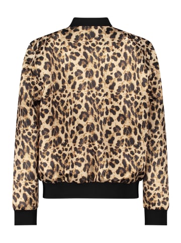 AMBER & JUNE Blouson mit Stehkragen in Beige/Schwarz