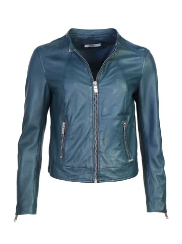 Maze Lederjacke in petrol blue