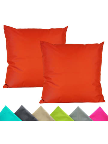 JACK 2er Set Outdoor Kissenhülle 40x40cm Uni in Orange