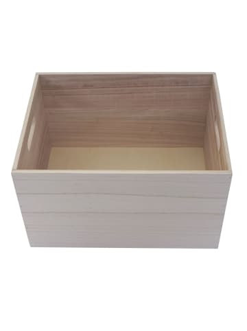 MCW Holzbox C20 im Shabby-Look, 40x30x24cm, naturbraun