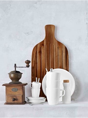 Villeroy & Boch 6er Set Mokka-/Espressountertassen Artesano Original ø 12 cm weiß in weiß