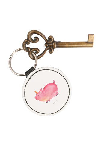 Mr. & Mrs. Panda Anhänger Einhorn Schwein ohne Spruch in Weiß