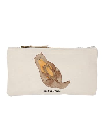 Mr. & Mrs. Panda Schminktasche Otter Kind ohne Spruch in Weiß