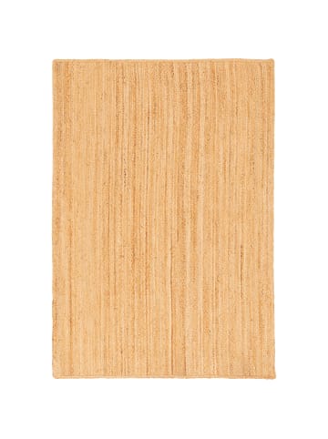 Pergamon Naturfaser Teppich Jute Salsa Uni in Beige