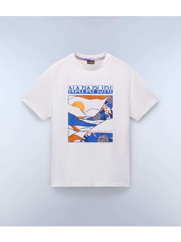 Napapijri T-Shirt "S-Valdor Ss" in Weiß