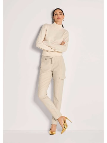 MADELEINE Cargo-Jerseyhose mit Kordelzug in perlweiß