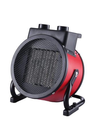 camry Camry CR 7743 Heizlüfter 2400 W mit 2 Heizstufen - Schwarz/Rot in Schwarz/Rot