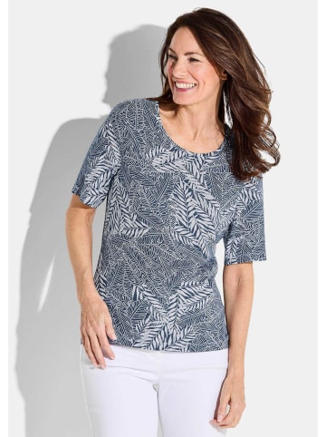 GOLDNER Shirt in marine / weiß