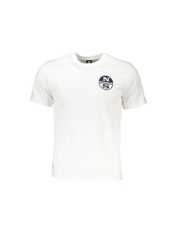 North Sails Weißes Baumwoll-T-Shirt