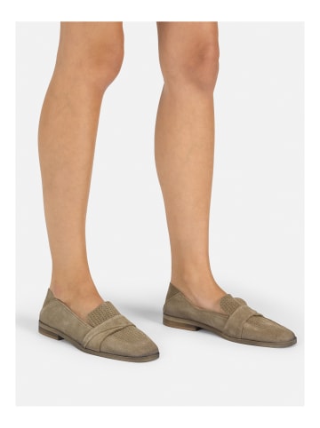 Felmini Wide Fit Slipper in Braun/Grau