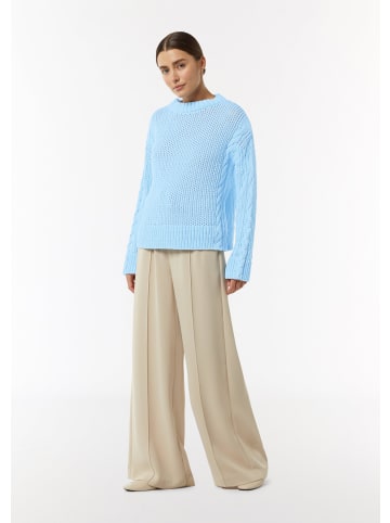 comma Strickpullover langarm in Blau