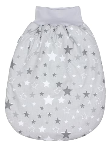 TupTam Baby Strampelsack mit Bund für Mädchen und Jungen in grau/melange