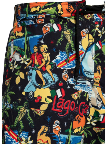 King Kerosin Badeshort in Schwarz