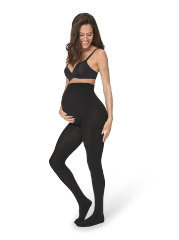 LAVANA basic Strickstrumpfhose in schwarz