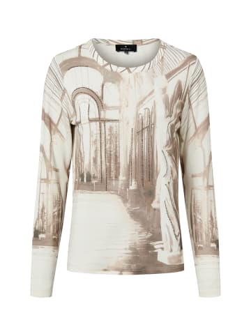 monari Langarmshirt in ecru taupe - 0001