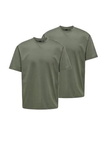 ONLY & SONS T-Shirt Onsfred in Castor gray