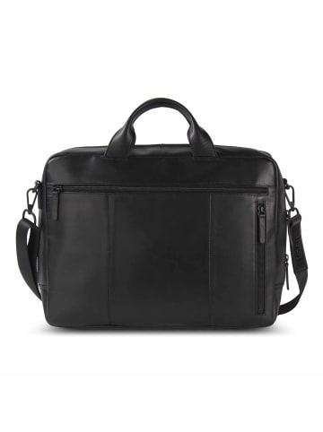 Jost Aarhus Aktentasche Leder 40 cm Laptopfach in schwarz