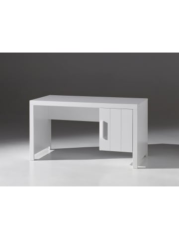 58 aufm Kessel SCHREIBTISCH Karalynn 137x72x76 aus MDF in Weiß