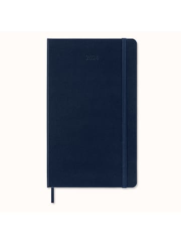 Moleskine 12 Monate Wochen Notizkalender 2024, Fester Einband in Saphir